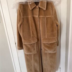 ASOS Teddy Jacket in Warm Brown